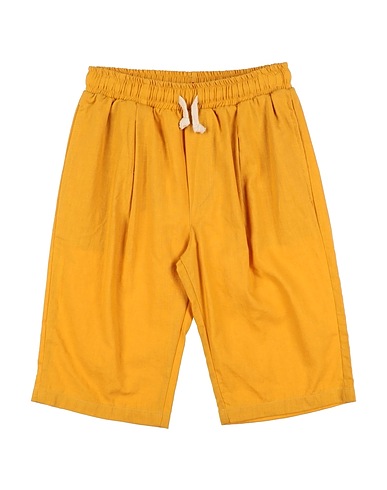 OVER/D Shorts & Bermuda Mustard 55% Linen, 45% Cotton