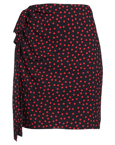 PHILOSOPHY di LORENZO SERAFINI Mini skirt Black 98% Viscose, 2% Elastane