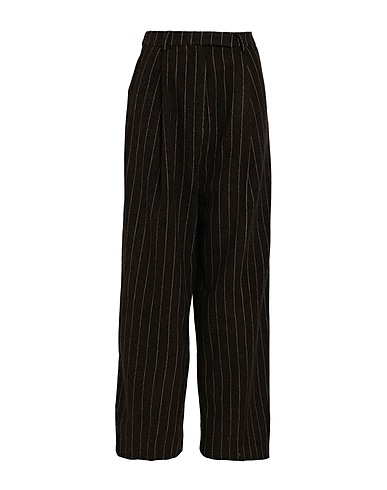 TOPSHOP Casual trouser Dark brown 50% Polyester, 28% Synthetic fibers, 11% Wool, 7% Polyamide, 4% Cotton