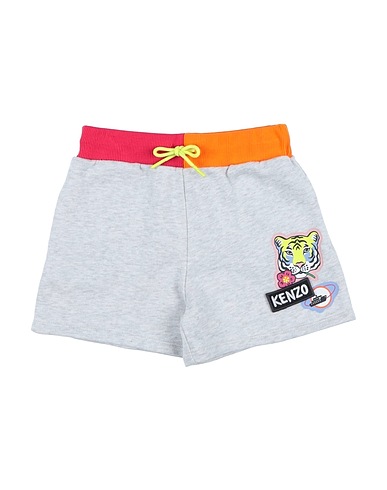 KENZO KIDS Shorts & Bermuda Light grey 100% Cotton, Elastane