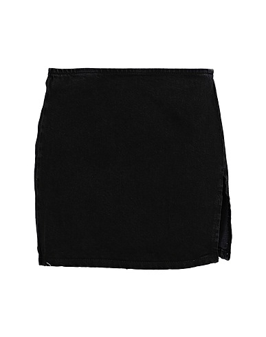 TOPSHOP Denim skirt Black 100% Cotton