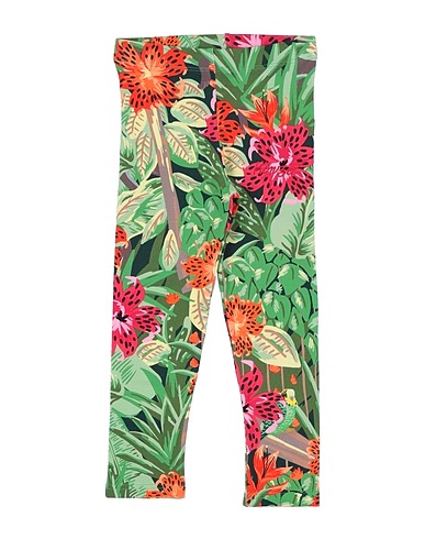 KENZO KIDS Leggings Green 96% Cotton, 4% Elastane