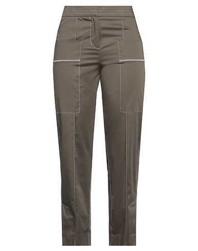 BEATRICE .B Casual trouser Khaki 97% Cotton, 3% Elastane