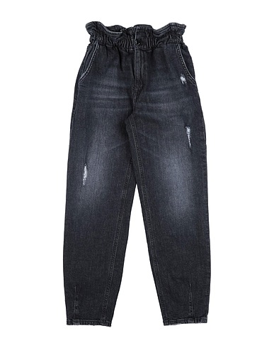 DONDUP Denim trousers Black 98% Cotton, 2% Elastane