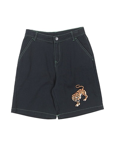 KENZO KIDS Shorts & Bermuda Dark green 97% Cotton, 3% Elastane