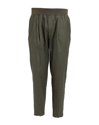 TOPMAN Casual pants Military green 54% Polyester, 39% Wool, 4% Acrylic, 3% Nylon