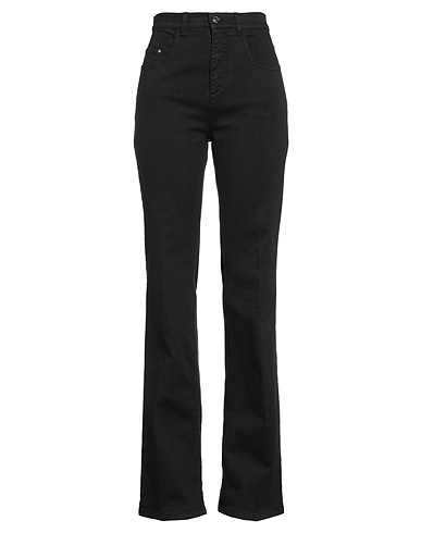 N°21 Denim trousers Black 99% Cotton, 1% Elastane