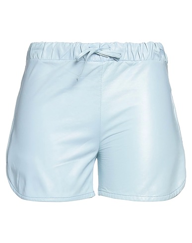 SALVATORE SANTORO Shorts & Bermuda Sky blue Ovine leather