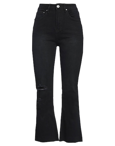 CAVALLI CLASS Pantaloni jeans Nero 98% Cotone, 2% Elastan