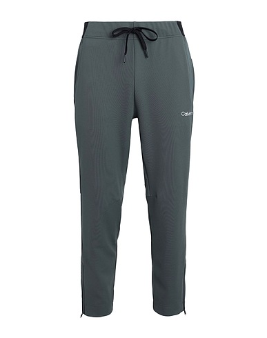 CALVIN KLEIN Pantalone Verde scuro 96% Poliestere, 4% Elastan