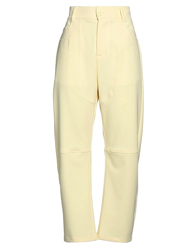 OPENING CEREMONY Casual trouser Pastel yellow 88% Polyester, 12% Elastane