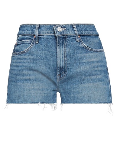MOTHER Denim shorts Blue 98% Cotton, 2% Elastane