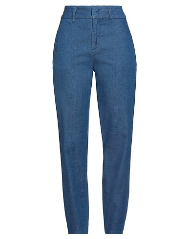 DAWN Pantaloni jeans Blu 68% Cotone organico, 21% Cotone, 11% Lino