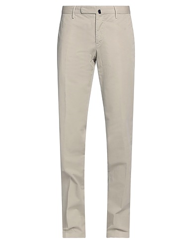 INCOTEX Casual pants Sage green 97% Cotton, 3% Elastane