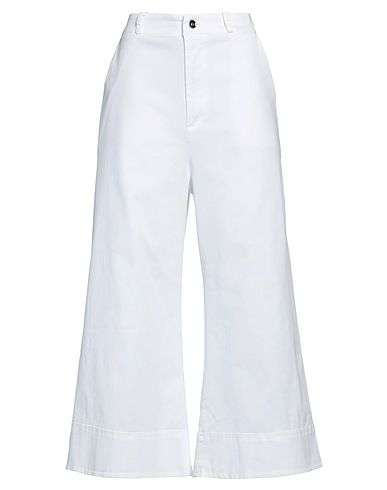 BELLWOOD Casual trouser White 98% Cotton, 2% Elastane