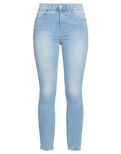 GAëLLE Paris Denim trousers Blue 98% Cotton, 2% Elastane