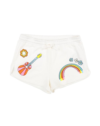 STELLA McCARTNEY KIDS Shorts & Bermuda White 100% Cotton, Polyester, Elastane