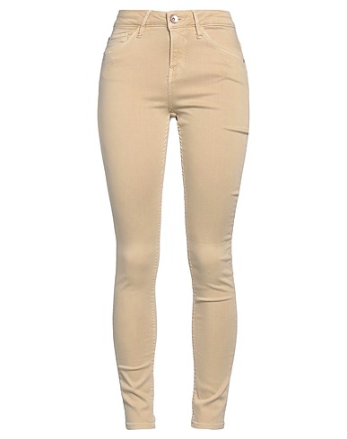 GARCIA Denim pants Beige 91% Cotton, 6% Polyester, 3% Elastane
