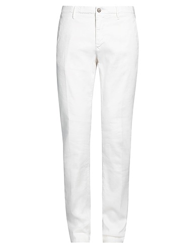 INCOTEX HOSEN & RÖCKE Off white 52% Leinen, 47% Baumwolle, 1% Elastan