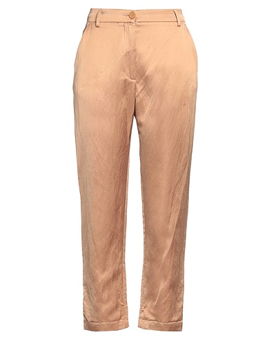 MOMONÍ Casual trouser Sand 61% Viscose, 21% Linen, 18% Cotton