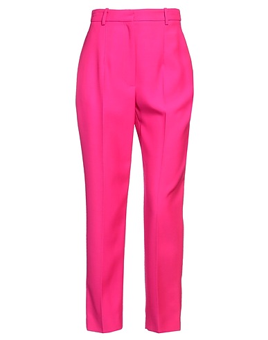 MCQUEEN Casual pants Fuchsia 100% Wool