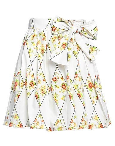 MSGM Mini skirt White 100% Cotton
