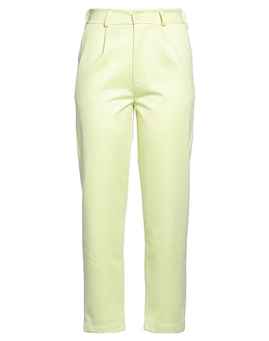 TENSIONE IN Casual pants Lime green 69% Polyester, 27% Cotton, 4% Elastane