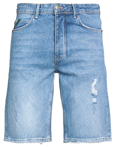 PONT DENIM Denim shorts Blue 100% Cotton