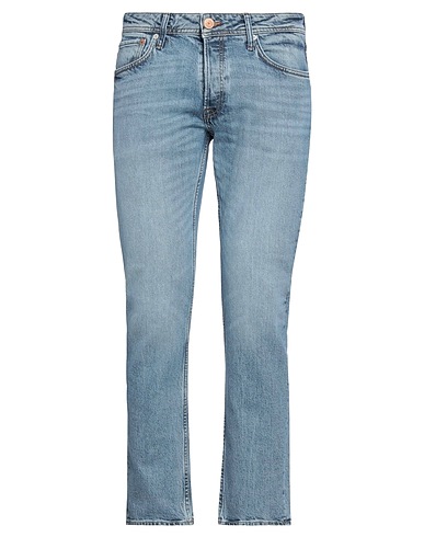 JACK & JONES Denim trousers Blue 41% Cotton, 38% Lyocell, 20% Organic cotton, 1% Elastane