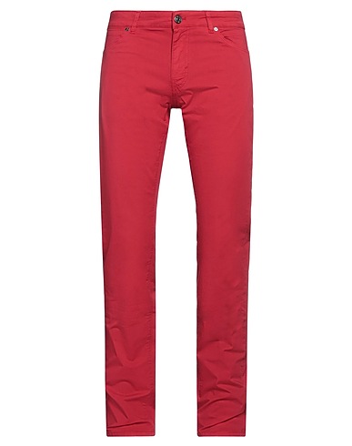 PT Torino Casual pants Red 98% Cotton, 2% Elastane