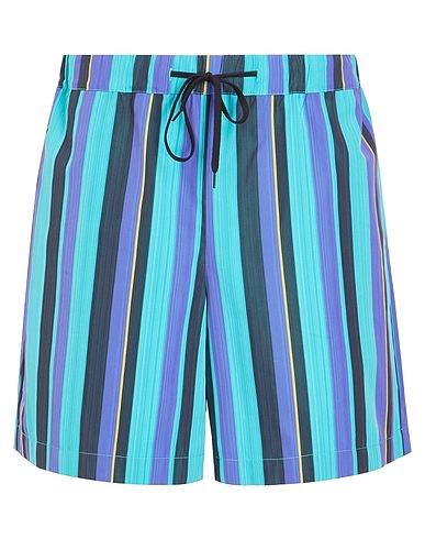 8 by YOOX Shorts & Bermuda COTTON WIDE LEG SHORTS
 Purple 100% Cotton