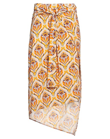 RABANNE Midi skirt Apricot 90% Viscose, 10% Elastane