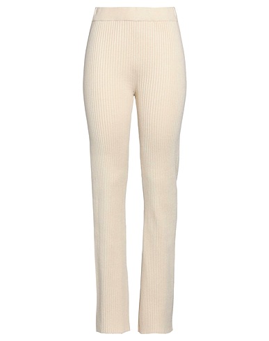 NA-KD Casual trouser Cream 77% Polyester, 23% Viscose