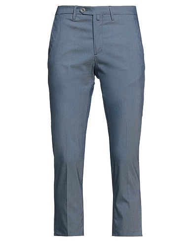 B SETTECENTO Casual pants Navy 58% Cotton, 37% Polyester, 5% Elastane
