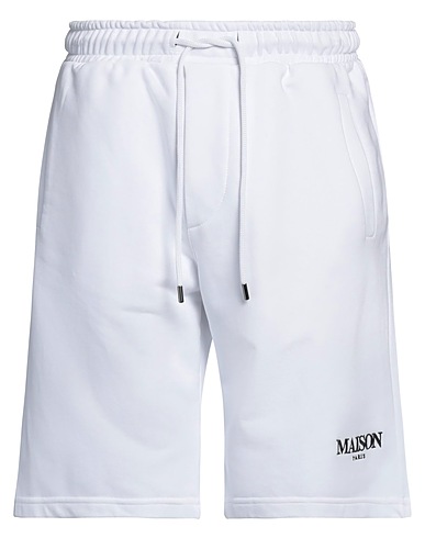 MAISON 9 Paris Shorts & Bermuda Bianco 100% Cotone