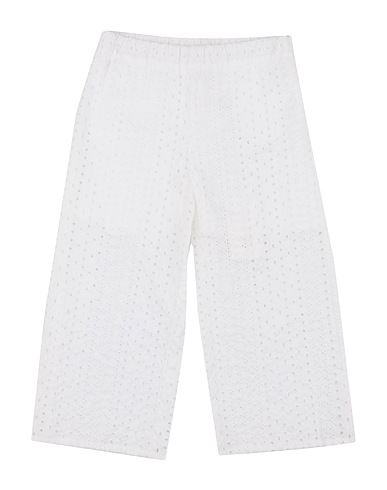 SPECIAL DAY Casual trouser White 100% Cotton