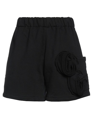 ROSÉ A POIS Shorts & Bermuda Black 100% Cotton