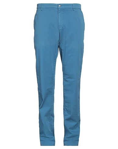 MASON'S Casual trouser Pastel blue 96% Cotton, 4% Elastane