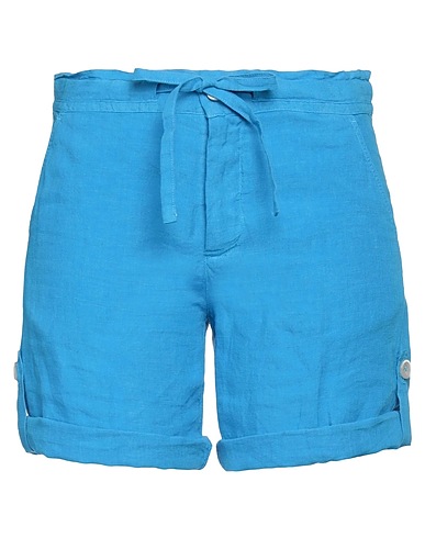120% LINO Shorts & Bermuda Azure 100% Linen