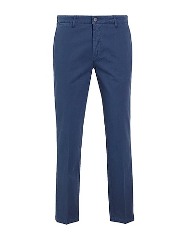 8 by YOOX Casual trouser ORGANIC COTTON SLIM-FIT CHINO
 Navy blue 97% Organic cotton, 3% Elastane