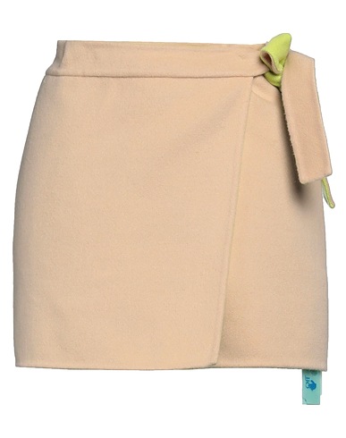OFF-WHITE™ Minigonna Beige 90% Lana Vergine, 10% Cachemire