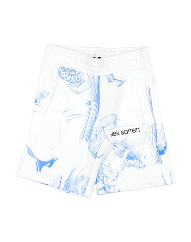 NEIL BARRETT Pantalone felpa Bianco 100% Cotone