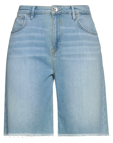 GARCIA Denim shorts Blue 74% Cotton, 25% Recycled cotton, 1% Elastane