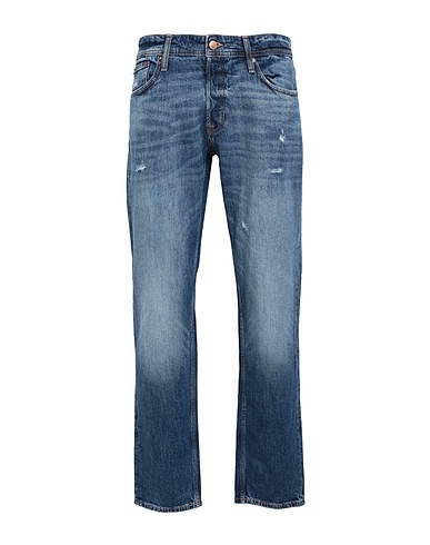JACK & JONES Denim trousers Blue 99% Cotton, 1% Elastane