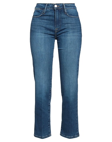 FRAME Denim trousers Blue 97% Organic cotton, 3% Elastane