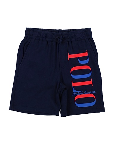 POLO RALPH LAUREN Shorts & Bermuda Logo Spa Terry Short
 Midnight blue 100% Cotton