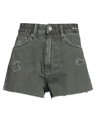 DR. DENIM Denim shorts Military green 100% Cotton