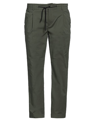 CAMOUFLAGE AR AND J. Pantalone Verde militare 62% Cotone, 35% Nylon, 3% Elastan