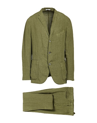 BOGLIOLI Suits Military green 100% Linen