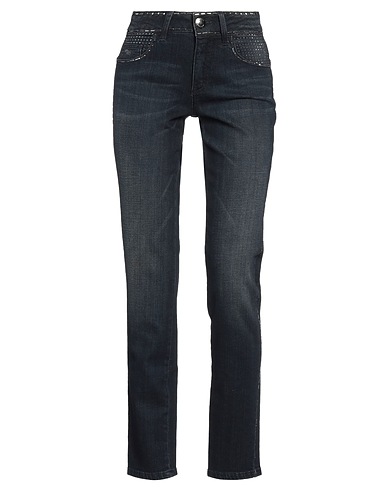 ANGELO MARANI Denim pants Blue 98% Cotton, 2% Elastane
